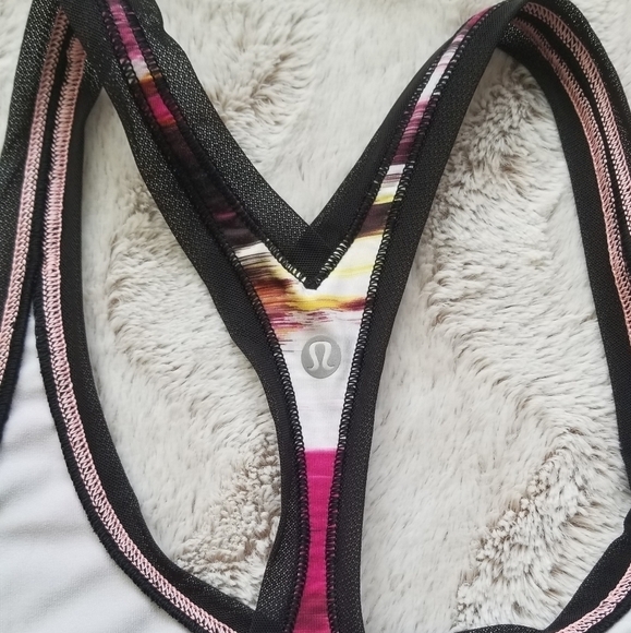 Lululemon Black Mesh Pink Warm Colors Paintbrush - Picture 5 of 8